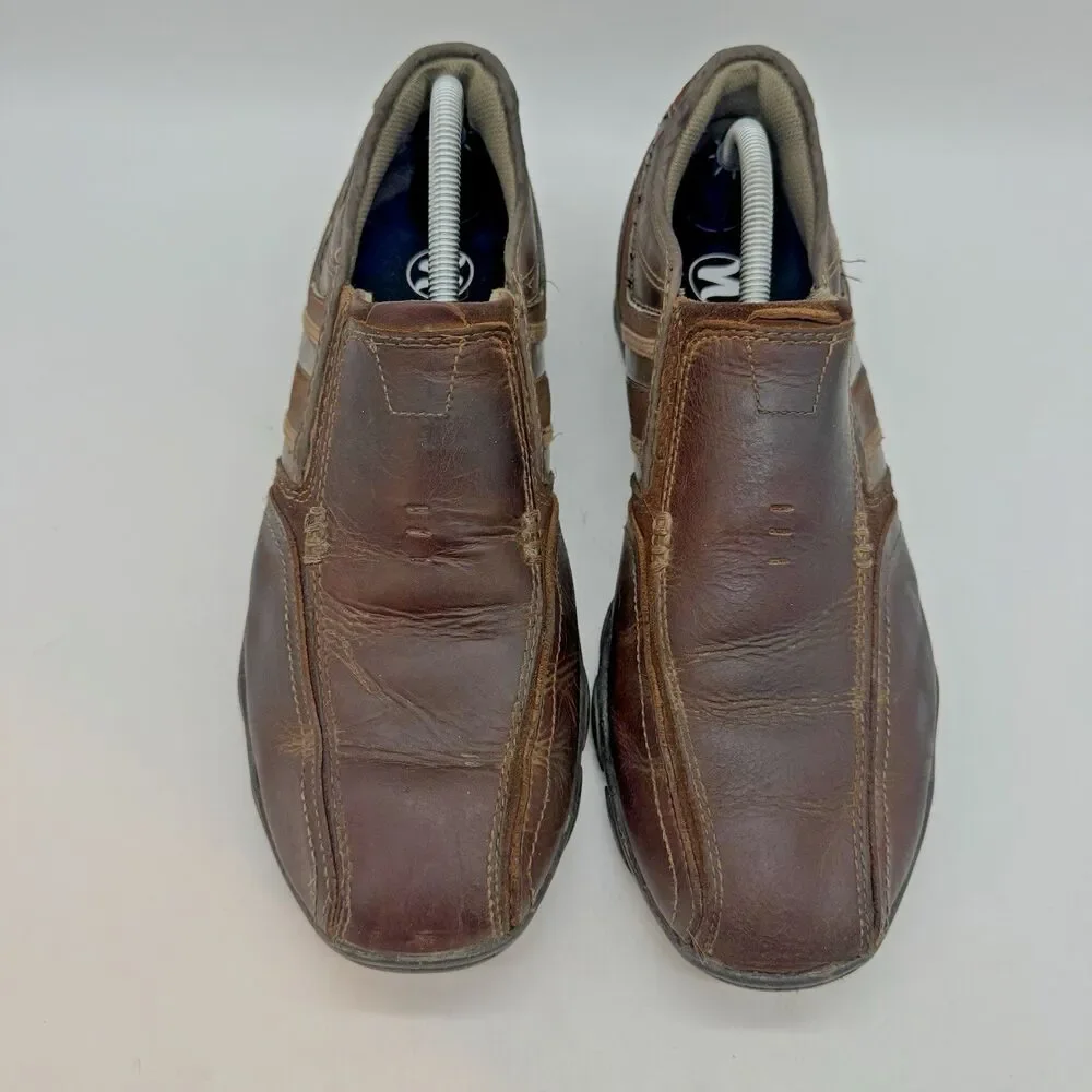Skechers Diameter-Zinroy Casual Loafer Men's 10.5 Brown Leather Driving 64275